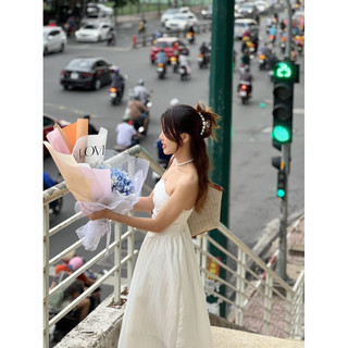 Đầm 2s cúp ngực form dài basic Hàn Quốc