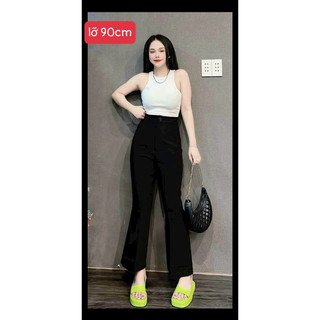 Quần tây ống loe trơn form dài và form lỡ