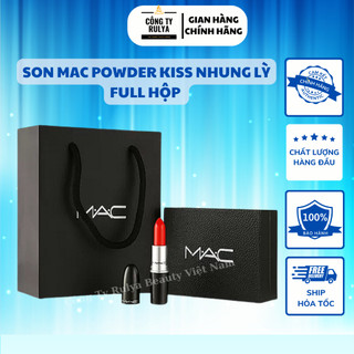 Son Mac Powder Kiss Thỏi Son Nhung Lì lâu Trôi Chính Hãng 3g