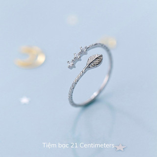 Nhẫn bạc The Leaf Nhẫn bạc Tiệm bạc 21Centimeters