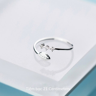Nhẫn bạc The Leaf Nhẫn bạc Tiệm bạc 21Centimeters