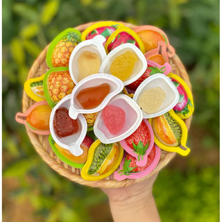 Túi 500g kẹo 3d fruit hoa quả, trái cây mix 6 vị