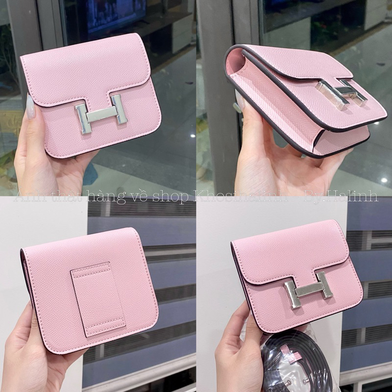 Túi Mini Bag 🔥LOẠI 1🔥Khoá Chữ H Da Trơn Bản 2 Dây Đeo Dày Dặn