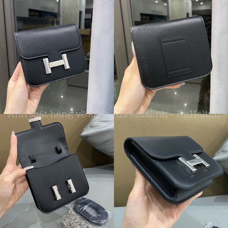 Túi Mini Bag 🔥LOẠI 1🔥Khoá Chữ H Da Trơn Bản 2 Dây Đeo Dày Dặn