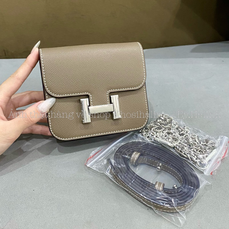 Túi Mini Bag 🔥LOẠI 1🔥Khoá Chữ H Da Trơn Bản 2 Dây Đeo Dày Dặn