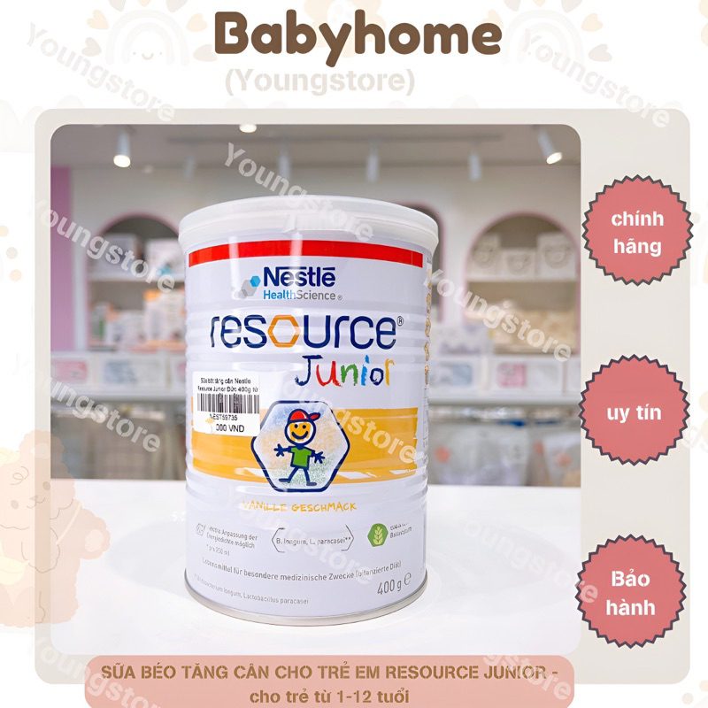 SỮA BÉO TĂNG CÂN CHO TRẺ EM RESOURCE JUNIOR - cho trẻ từ 1-12 tuổi.