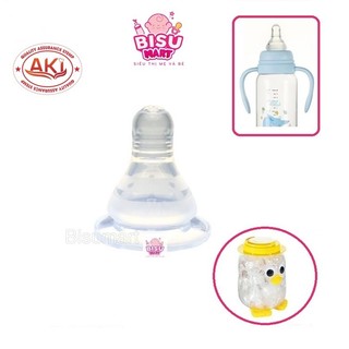Núm vú cổ hẹp silicon siêu mềm aki size s, m, l, y