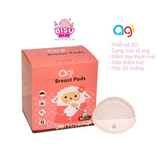Miếng lót thấm sữa Agi mềm mại siêu thấm hộp 30 miếng