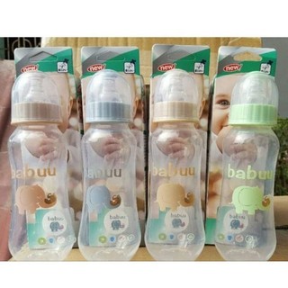 Bình sữa cổ hẹp PP cho bé 60ml -125ml-250ml Babuu Nhật bản