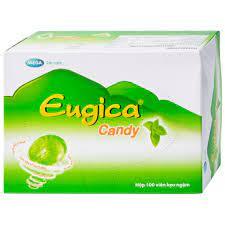 (New Arival) Kẹo ngậm thảo dược EUGICA 100 VIÊN keo Eugica Viên ngậm Eugica Kẹo ho Eugica