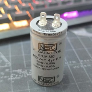Tụ dầu 4uf-450v - tụ cọc 2 chân 4uf 450vac