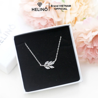 (HẾT HÀNG) Dây chuyền bạc nữ HELINO hình lá nguyệt quế đính đá nữ tính C11