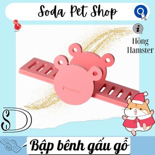Bập Bênh Gấu Gỗ Cho Hamster