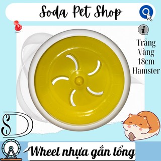 Wheel Nhựa Gắn Lồng 18cm Cho Hamster