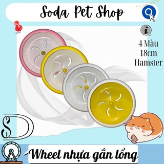 Wheel Nhựa Gắn Lồng 18cm Cho Hamster