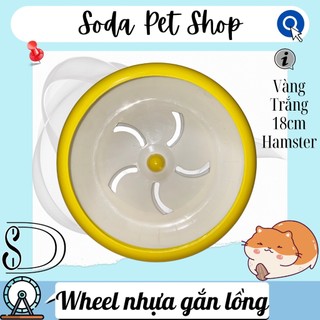 Wheel Nhựa Gắn Lồng 18cm Cho Hamster