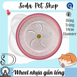 Wheel Nhựa Gắn Lồng 18cm Cho Hamster
