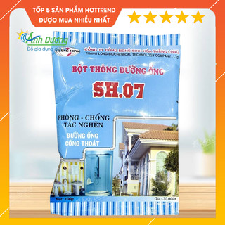 Bột thông tắc cống, Bột thông cống, Bồn cầu, Đường ống, Bồn rửa mặt SH.07