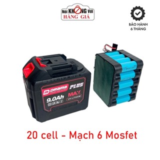Pin 20 cell DRAMA 9.0Ah PLUSI Dung lượng cao Mạch xịn chịu tải cao 6 mofest,Sạc cốc HUKan
