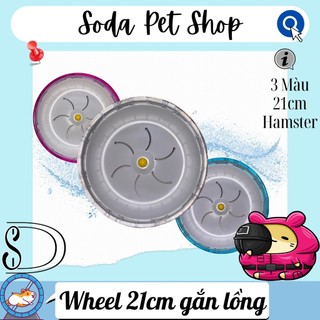 Wheel Nhựa Gắn Lồng 21cm Cho Hamster
