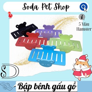 Bập bênh gấu gỗ cho hamster