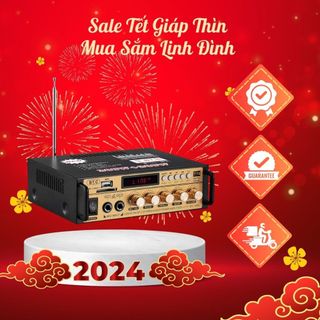 Amply kaw mini bluetooth bt-198a công suất 2 kênh 600w - hàng chính hãng bảo hành 1 đổi 1