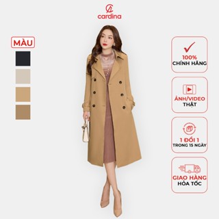 Áo măng tô nữ CARDINA dáng dài chất liệu cao cấp tôn dáng trẻ trung điệu đà 3AMD01
