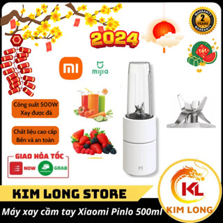 Máy xay cầm tay Xiaomi Mijia Pinlo 500ml 350W màu trắng say sinh tố sữa hạt tỏi ớt trái cây đa năng mini
