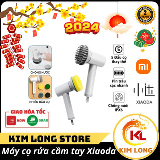 Máy cọ rửa đa năng Xiaoda, vệ sinh nhà vệ sinh, nhà bếp, nhà tắm, đánh giày với 2 tốc độ tạo bọt, chống nước IPX6