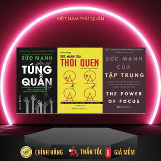 Sách - Combo Sức Mạnh Của Thói Quen + Sức Mạnh Của Sự Túng Quẫn + Sức Mạnh Của Tập Trung AlphaBooks