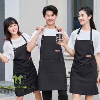 Tạp dề đẹp vải kaki cotton 100 cao cấp