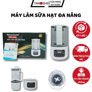Máy Làm Sữa Hạt Đa Năng NineShield KB506 Chính Hãng Chống Tràn - Chống Ồn - Bảo Hành 12 Tháng - Máy Làm Sữa Hạt Nhật Bản