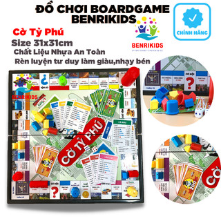 Bộ Đồ Chơi Cờ Tỷ Phú Bằng Nhựa Cao Cấp, Trò Chơi Giúp Bé Học Làm Giàu