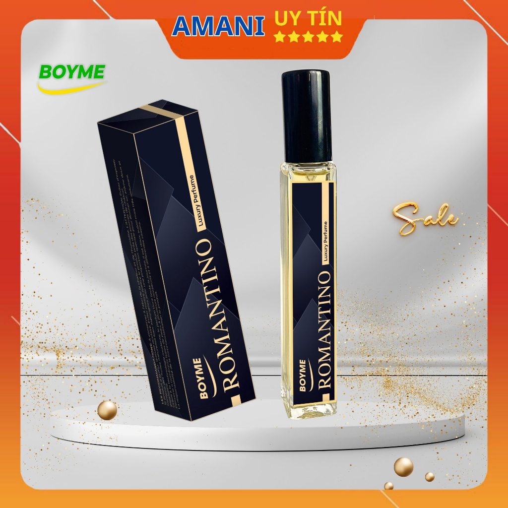Nước Hoa Nam Thơm Lâu PARIS ROMANTINO 10ml Nguyên Liệu Nhập Từ Pháp Với Mùi Hương Sang Trọng Sành Điệu Như Dân Paris