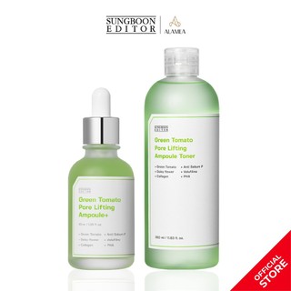  Serum Cà Chua Xanh SUNGBOON EDITOR GREEN TOMATO 40ML + Toner Cà Chua Xanh SUNGBOON GREEN TOMATO 350ML