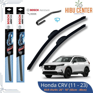 Cặp Gạt Mưa BOSCH AeroTwin 26" - 16" Cho Xe Honda CRV, Toyota Innova..... Santafe ..