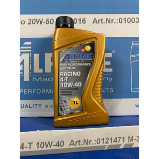 Nhớt ALPINE Chính Hãng dòng RACING 4T 10W40 nhập khẩu Đức