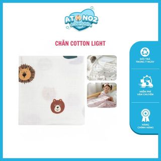 Chăn Cotton Cho Bé Siêu Nhẹ, Mềm Mịn, Thoáng Khí, An Toàn, Chăn Swaddle Quấn Bé - Thương Hiệu Dono&Dono Hàn Quốc