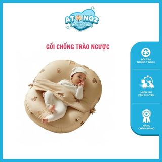 Gối chống trào ngược cho bé 4 mùa, hạn chế võng lưng cho trẻ sơ sinh Dono&Dono