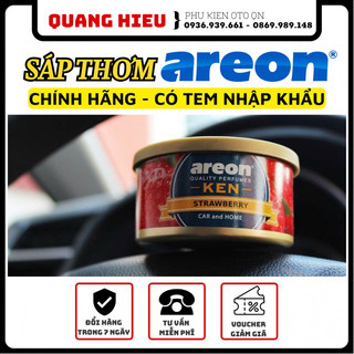 (Có tem nhập khẩu) Sáp thơm Areon chính hãng (cafe, vani, dâu tây, táo quế…) khử mùi xe ô tô, nhà cửa