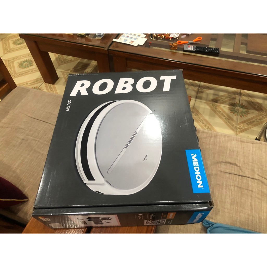 Robot hút bụi lau nhà Medion MD11889 S05 SW model 2023 nội địa Đức, Robot hút bụi thông minh GermanySnT 340078