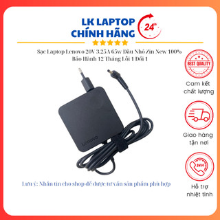 Sạc laptop lenovo, sạc máy tính lenovo, sạc lenovo, sạc lenovo 65w, sạc laptop lenovo 20v 3.25a 65w đầu nhỏ zin new