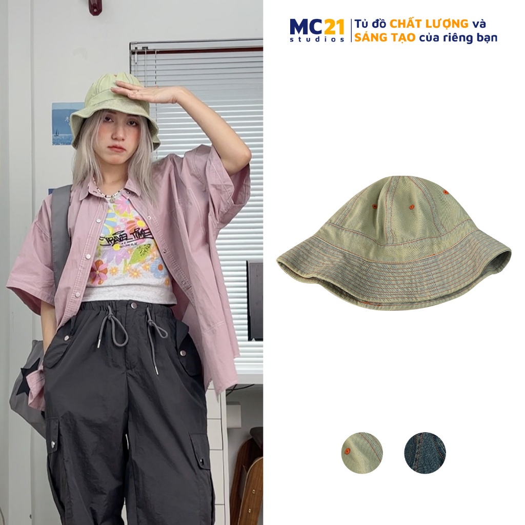 Mũ bucket jean MINION CLOTHING Unisex nam nữ Ulzzang Streetwear Hàn Quốc form đẹp xịn M3705