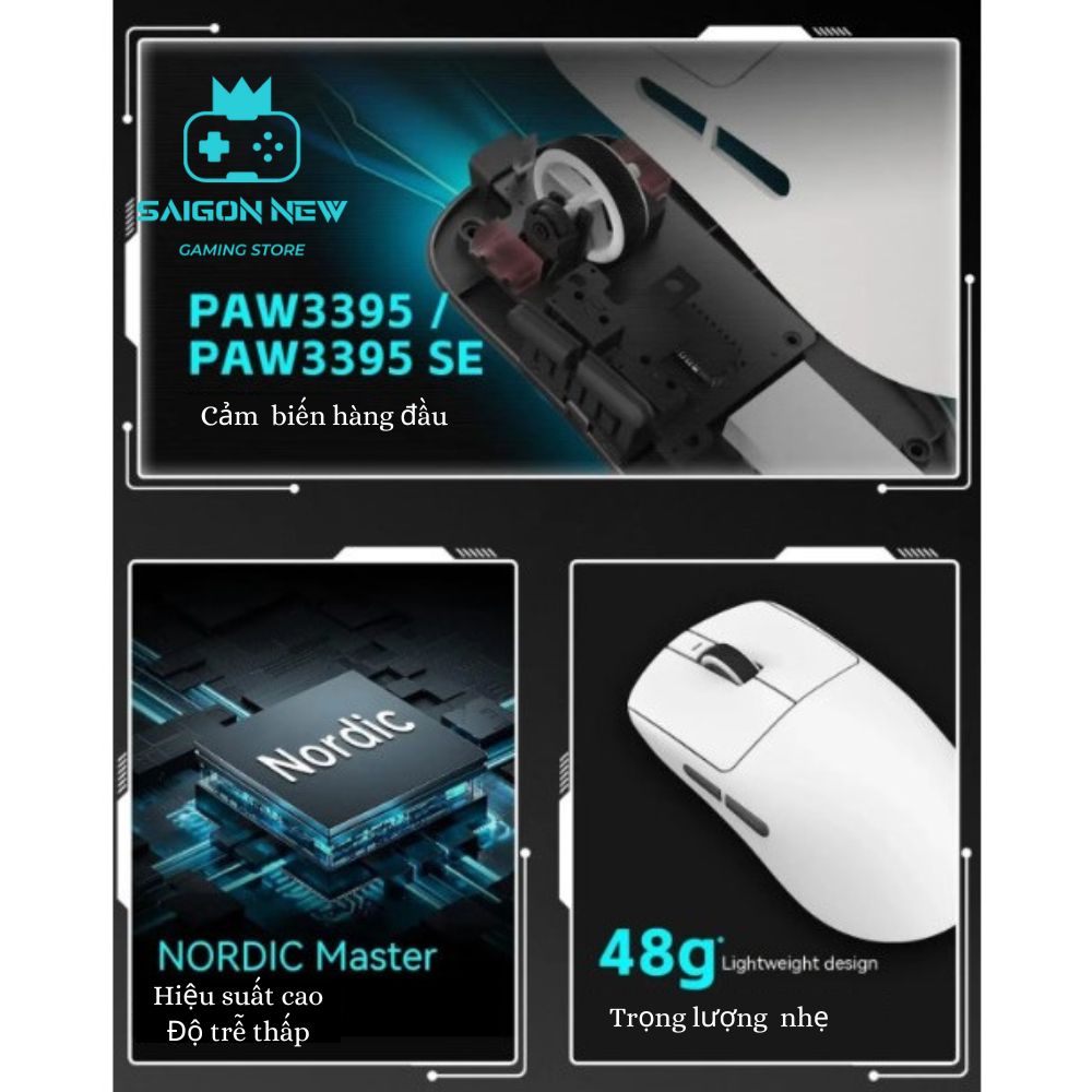 Chuột không dây VGN VXE R1 SE - SE plus - PROMAX - Chuột gaming dùng cho PC, laptop, Ipad | BigBuy360 - bigbuy360.vn