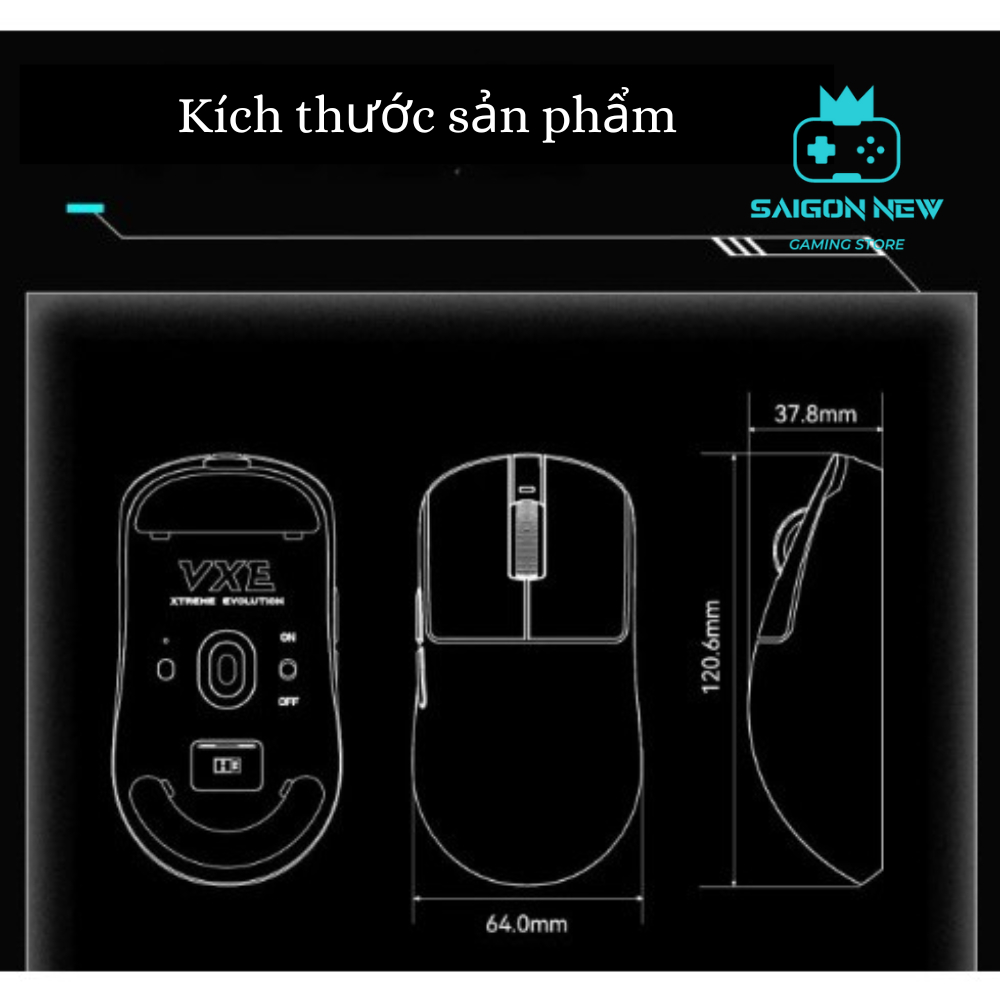 Chuột không dây VGN VXE R1 SE - SE plus - PROMAX - Chuột gaming dùng cho PC, laptop, Ipad | BigBuy360 - bigbuy360.vn