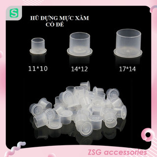 Hũ Đựng mực xăm / Chum đựng mực xăm có đế và không đế đủ size chuyên dụng xăm hình phun xăm thẩm mỹ