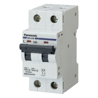 Aptomat bảo vệ quá tải ngắn mạch panasonic mcb 2p 10ka 40a, 50a, 63a, 80a, 100a