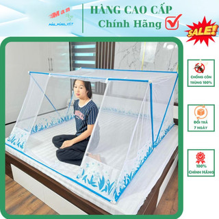 Màn chụp gấp gọn thông minh khung  gia long INOX có chân viền lụa 1m/1m2/1m4/1m6/1m8
