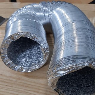 Ống gió mềm, ống hút mùi, ống bạc thông gió mềm thông hơi dẫn khói nóng D100 / D125 / D150mm