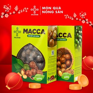 Hạt macca nứt vỏ, hạt macca sạch sấy lạnh dalahub, hạt dinh dưỡng, hạt mắc ca lâm đồng 500g